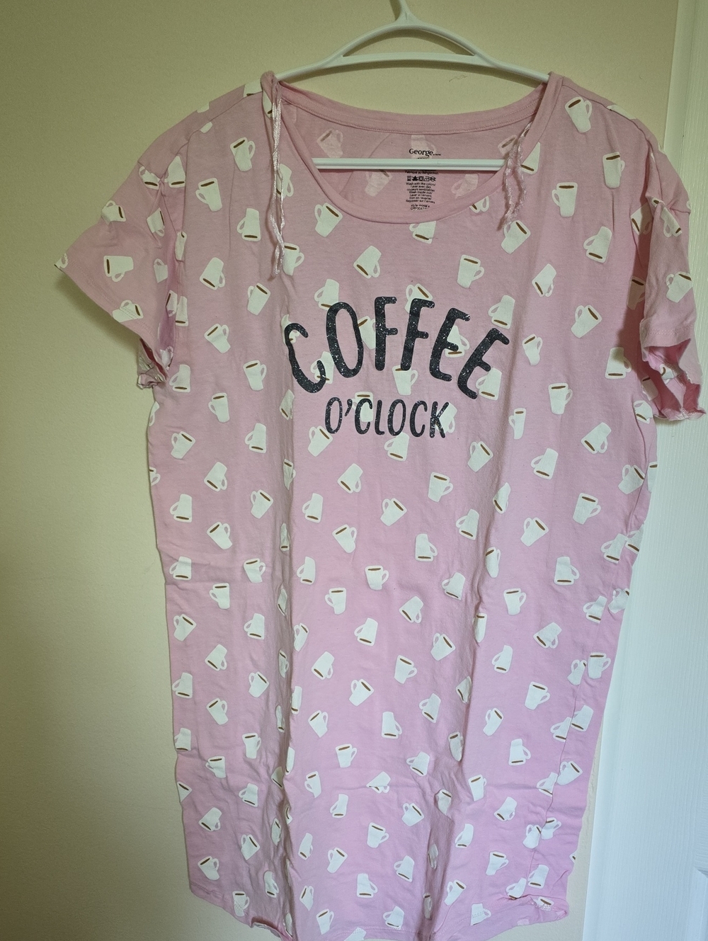 George Pink Coffee Mug Sleep Tee